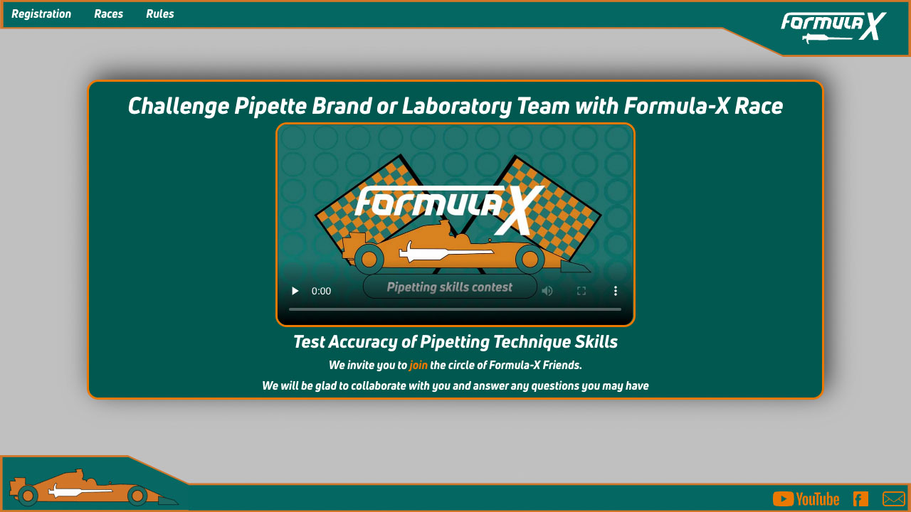 formula-x.com web development screenshot